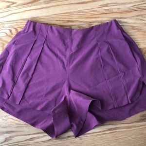 Wine colored lulu lemon shorts
